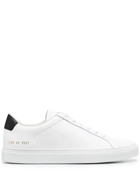 Sneakerși Common Projects din piele alb