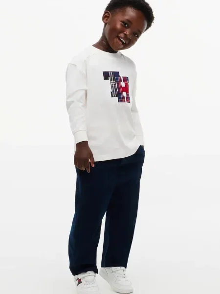 Тениска с дълъг ръкав Tommy Hilfiger бяло