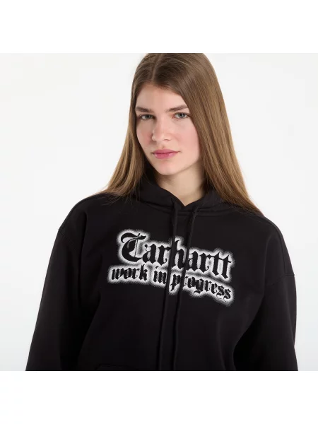Carhartt WIP Hooded World Tour Sweat кофта оверсайз з бавовною чорний