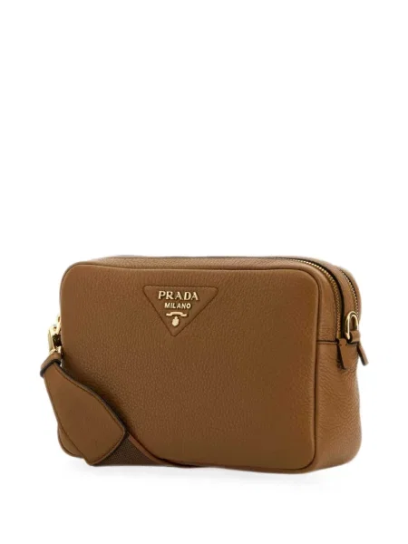 Crossbody kabelka Prada hnedá