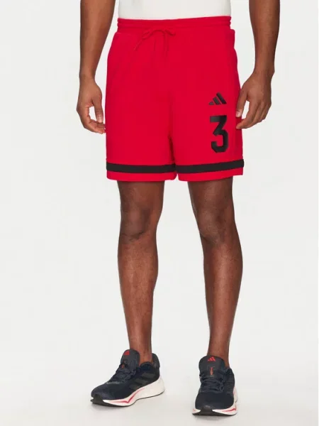 Adidas Športne kratke hlače Seasonal Essentials Sport rdeča