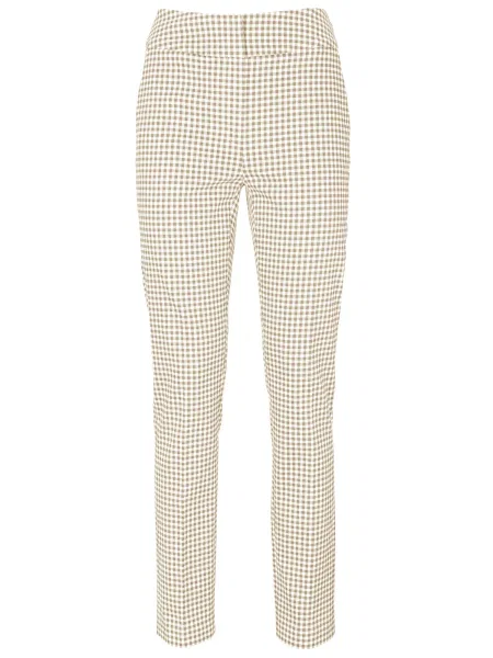 Heine Pantaloni maro cămilă alb