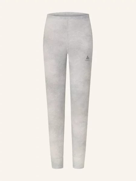 Termo kalhoty ODLO Active Warm X Pow Bl Bottom Long odlo silver grey šedé