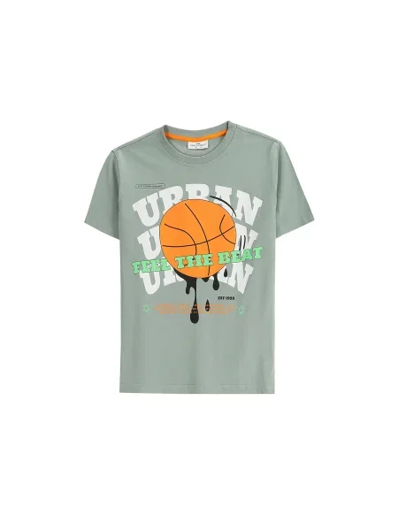 Coccodrillo gyerek póló mintás EVERYDAY BOY zöld