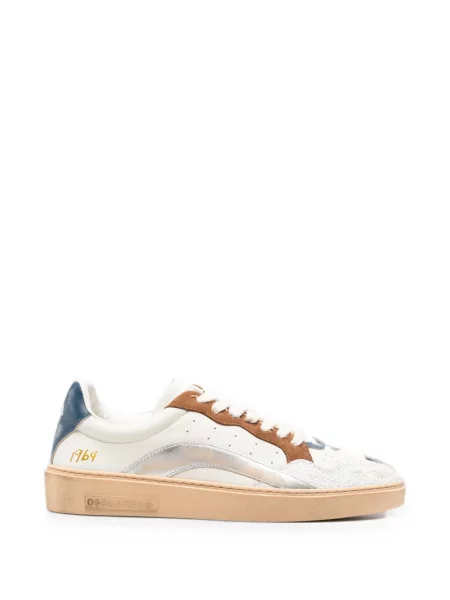 Sneakerși Dsquared2 zdrențuiți alb