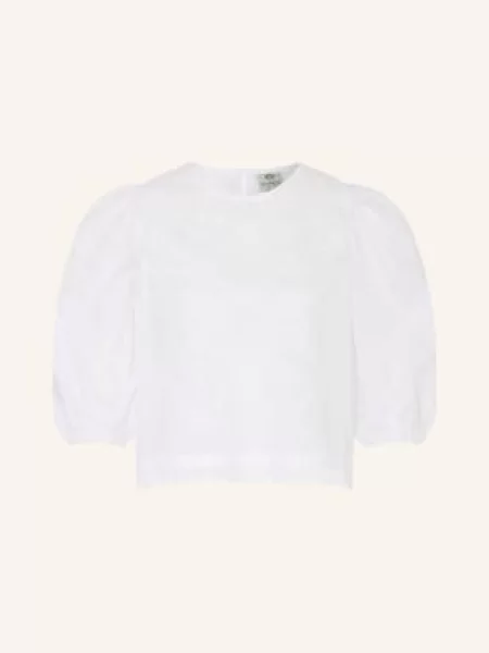 Berwin & Wolff Bluzka Dirndl Z Rękawami I Koronką weiss biała