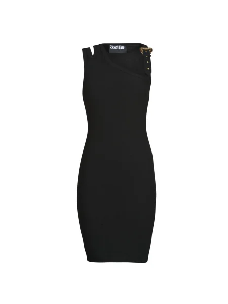 Rochie din denim Versace Jeans Couture negru