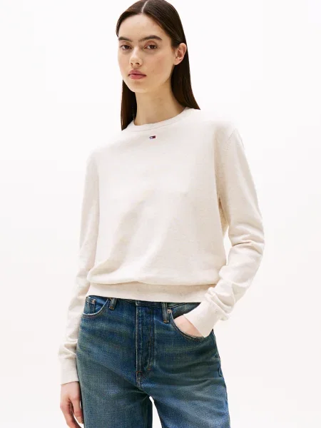 Tommy Jeans Sveter Essential béžová