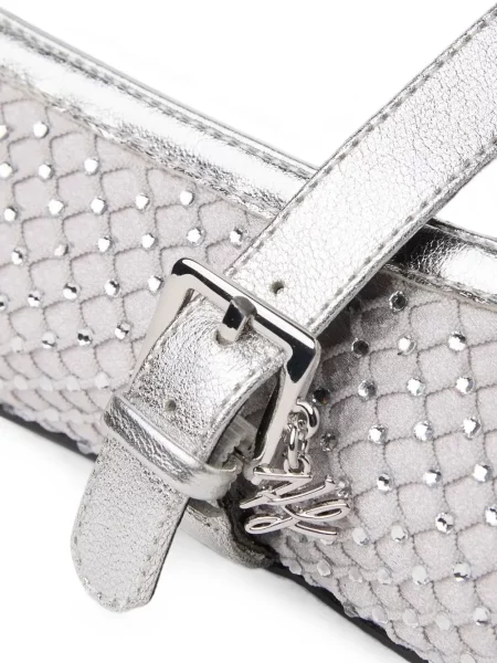 Pantofi cu toc Karl Lagerfeld gri