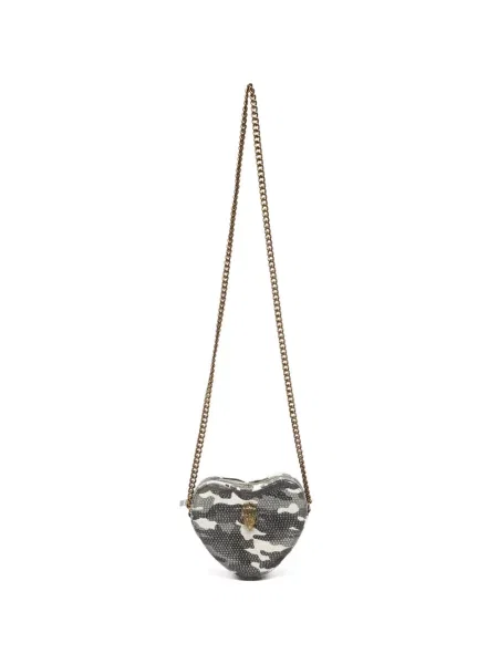 Torebka crossbody Kurt Geiger w serca zielona