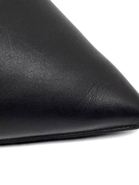 Pantofi cu toc Alexander Wang din piele cu vârf ascuţit negru