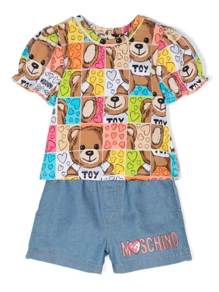 Szorty dziecięce Moschino niebieskie
