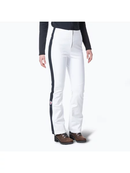 Pantaloni de schi pentru femei Rossignol Resort Softshell white alb