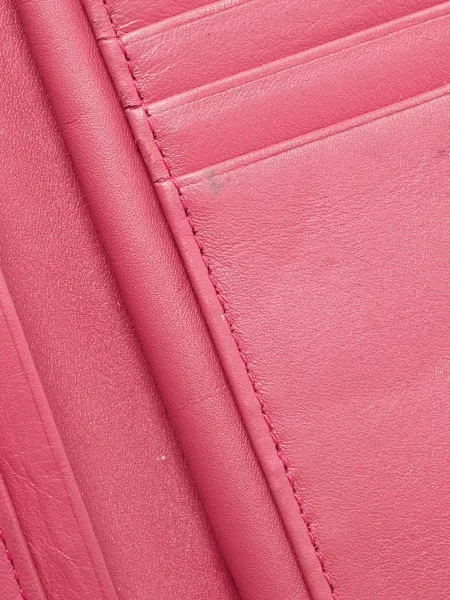 Portofel Marc By Marc Jacobs din piele cu autograf roz