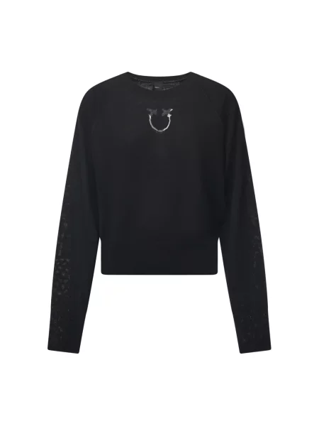 Sweter Pinko wełniany czarny
