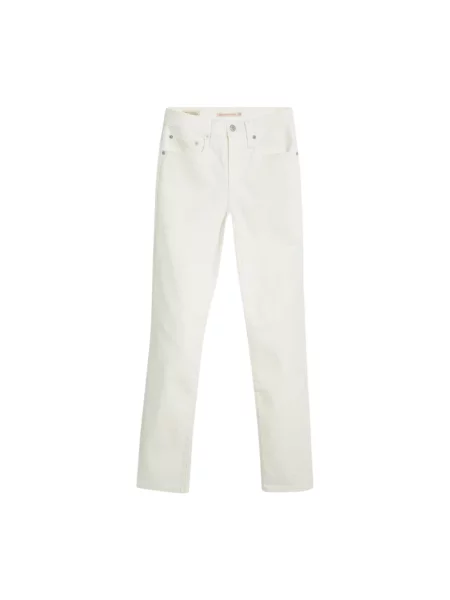 Jeansy straight leg Levi's z wysoką talią białe
