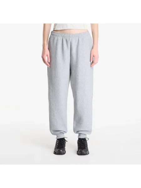 Tepláky Nike Studio Fleece Heavyweight Oversized High-Rise Joggers Dk Grey Heather/ Sail S šedé