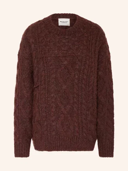 Marant Étoile Sweter Oversize Deotille rot brązowy