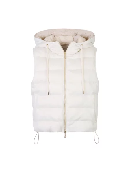 Kamizelka z kapturem Eleventy z kapturem beżowa