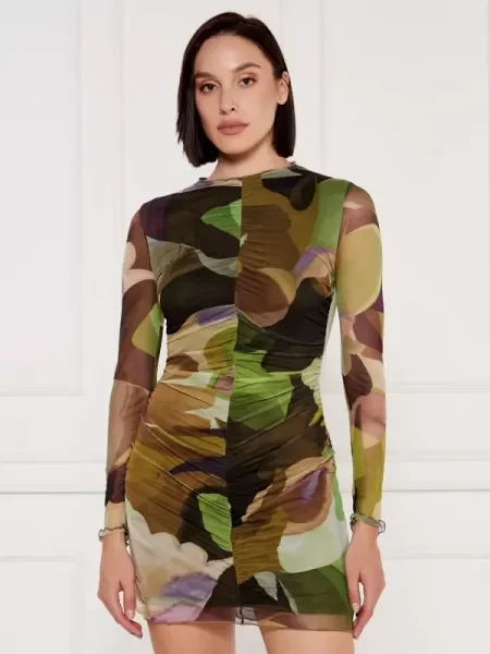 Desigual Hétköznapi ruha Camouflage Lacroix zöld