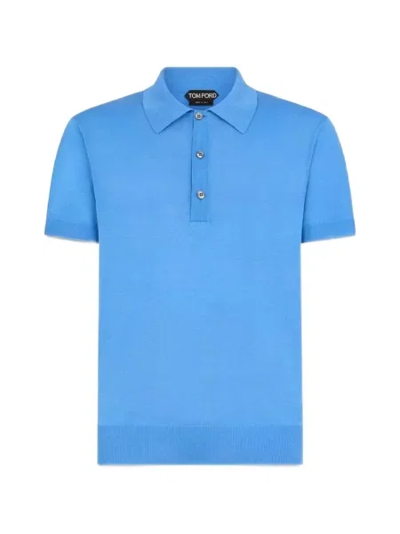 Scurt tricou polo Tom Ford albastru
