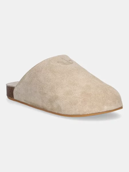 Natikači iz semiša adidas Originals Adimule bež