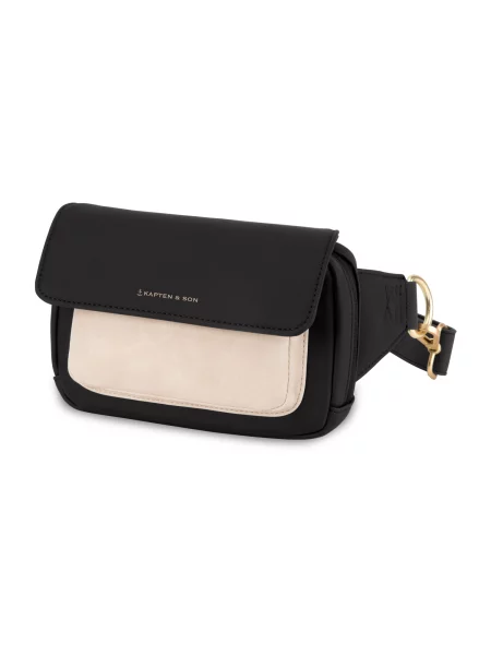 Kapten & Son Torba za čez ramo Visby Cream Black kremna črna