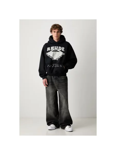 Bluza z kapturem Rhude z kapturem niebieska