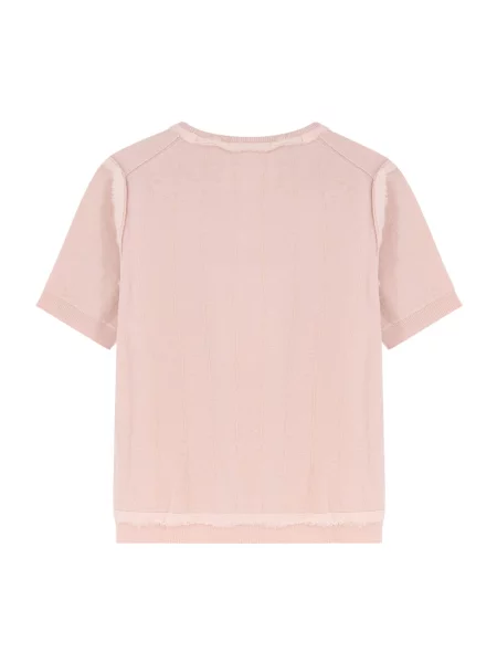Sweter Maison Margiela wełniany retro różowy