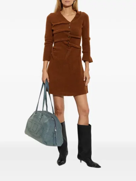 Scurt rochie Diesel tricotate maro