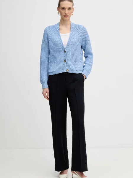 Штани OUI прямі висока посадка синій