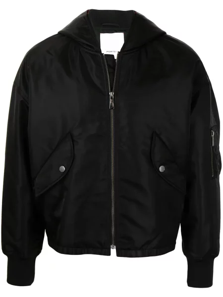 Kurtka bomber Ports V z kapturem czarny