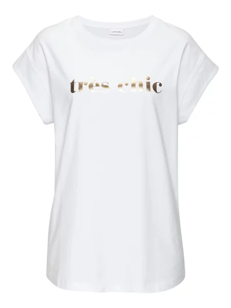 LASCANA Tricou auriu alb