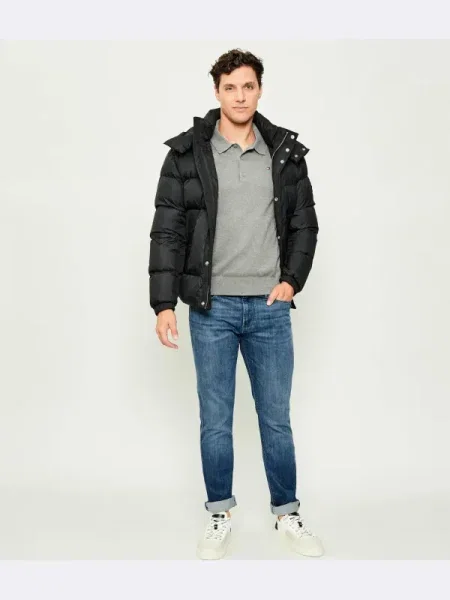 Tommy Hilfiger Polo cu adaos de cașmir gri