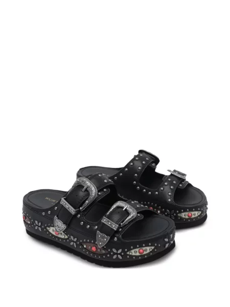 Sandale Kurt Geiger London cu cataramă negru