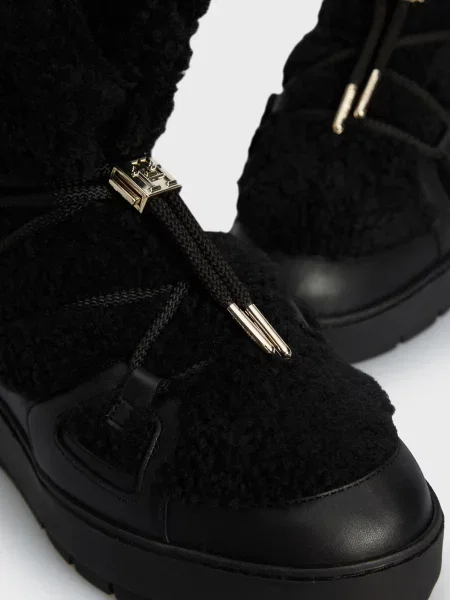 Дутики Tommy Hilfiger Тедди черные