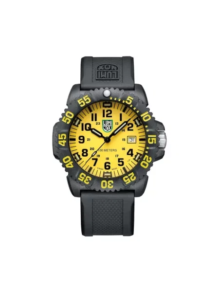 Lniany zegarek Luminox czarny