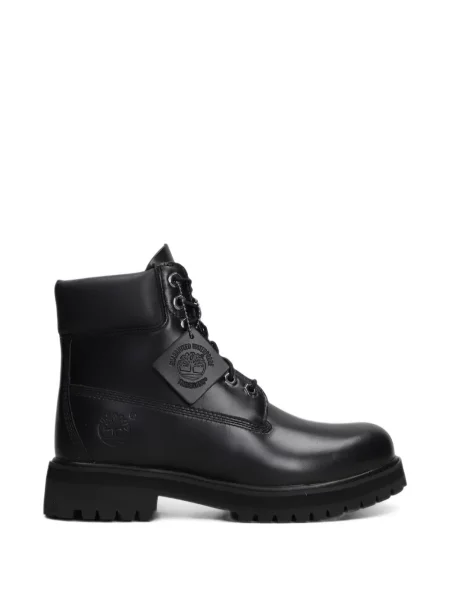 Bocanci de munte Timberland cu șireturi din piele de drumeție negru