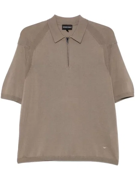 Polo Emporio Armani tricotate verde
