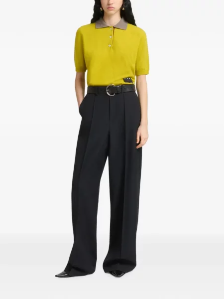 Pantaloni Marni de lână negru