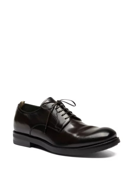 Pantofi derby Officine Creative din piele maro