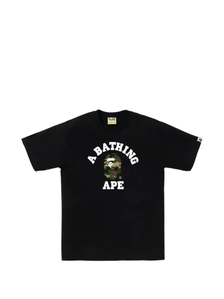 Tricou A Bathing Ape® cu imagine cu model camuflaj negru