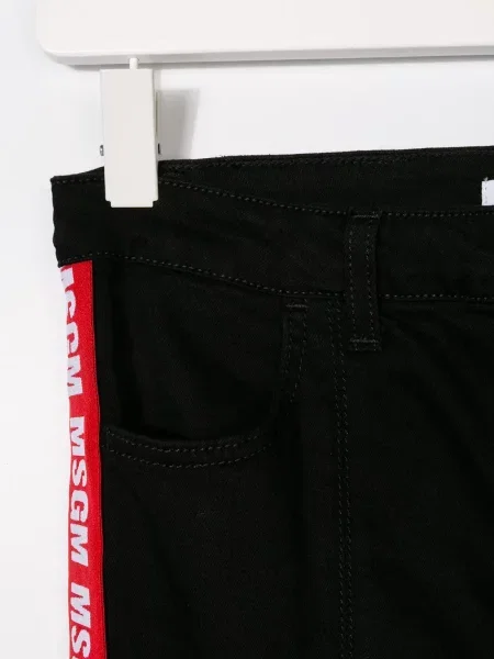 Jeansy dziecięce Msgm czarne