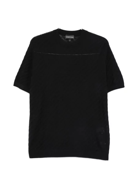 Tricou polo Emporio Armani scurt negru