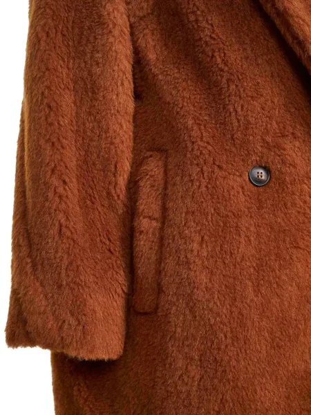 Apykaklė paltas Max Mara dvieiliai ruda