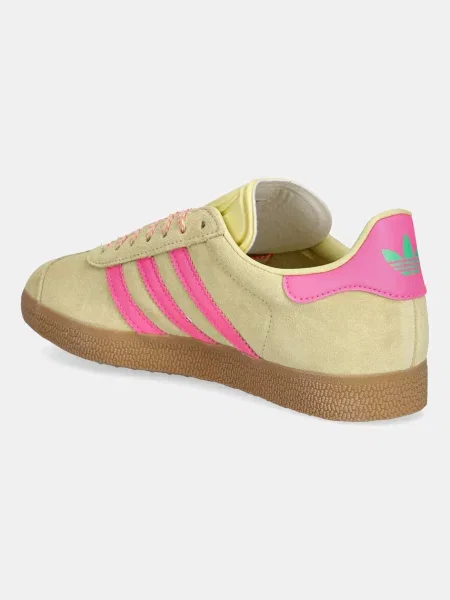 Semišové sneakers boty adidas Originals Gazelle žlutá