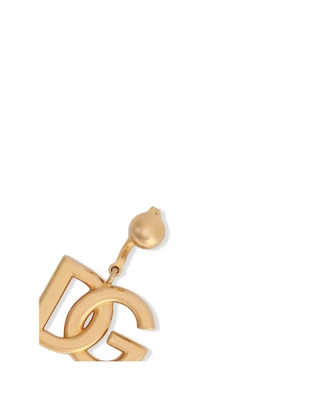 Kolczyki Dolce And Gabbana z logo żółte