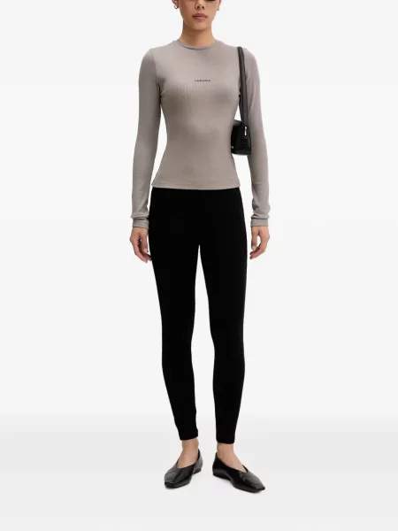 Leggings La Mania tricotate negru
