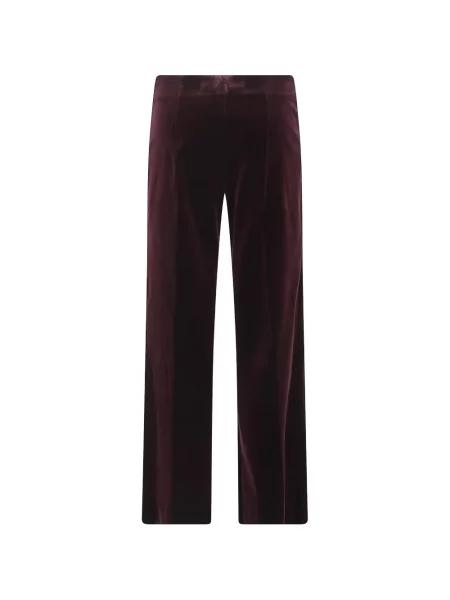 Pantaloni Antonelli de catifea roșu