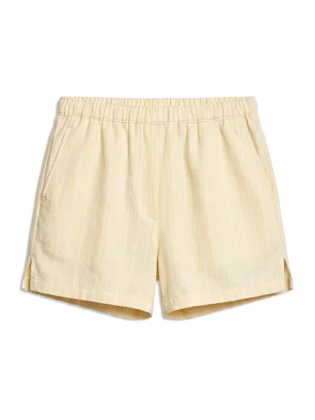 Pegador Pantaloni Olga galben deschis alb